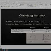 5 1A 1 Concept Of Relative Extremum 1st Order 2nd Order Conditions