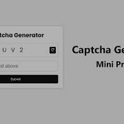 Captcha Generator Using Html Css Javascript Mini Project