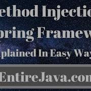 What Is Method Injection In Spring Framework