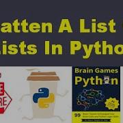Flatten A List Of Lists In Python
