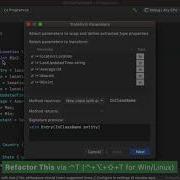 Rider Tips Tricks 4 Refactor Data Clumps And Long Parametres With Transform Parameter