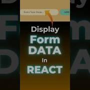 How To Display Form Data Dynamically In React Js Reactjs Reactjstutorial Webdevelopment