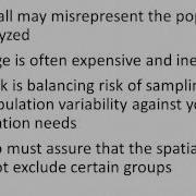 Sample Size And Spatial Coverage