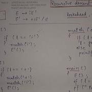 10 Recursive Descent Parsing In Compiler Design Operator Precedence Parsing Table Examples