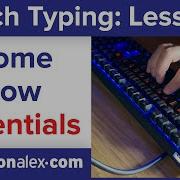 Touch Typing Home Row Essentials Lesson 1