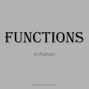 Python Function Part 3