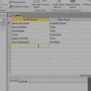 1 1 2010 Creating A Table In Access 2010