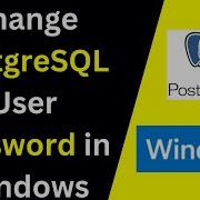Забыли пароль PostgreSQL Как сбросить или изменить его в Windows Сброс пароля пользователя Pos