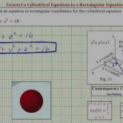 Write A Cylindrical Equations In Rectangular Form