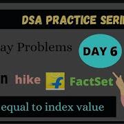 Value Equal To Index Value Dsa Practice Question Gfg Array Problems