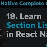18 Список разделов в React Native Что такое список разделов в React Native Часть 18
