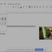 Using Equation Editor In Google Docs