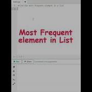 Python Tricks How To Find Most Frequent Element In The List