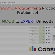 Complete Dynamic Programming Practice Noob To Expert Topic Stream 1
