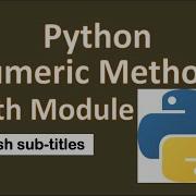 Python Numerical Methods Python Math Python Numerical Computing Python Mathematical Programming Math