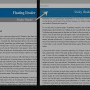 Jquery Sticky Header On Scroll