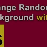 Change Random Background Color With Vanilla Javascript