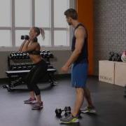 Squat Curl To Thruster