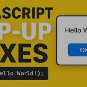 JavaScript Pop Up Boxes