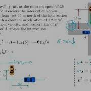 Relative Motion Problem 1 Dynamics Tutorial