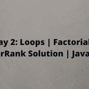 Day 2 Loops Factorial HackerRank Solution JavaScript