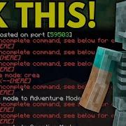 Fix Unknown Or Incomplete Command See Below For Error On Minecraft