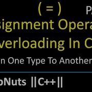 Assignment Operator Overloading In C