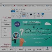 PHP Tutorial 02 Array Methods Sort Rsort Ksort Krsort Array Reverse And Shuffle