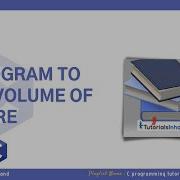 C Program To Calculate Volume Of Sphere