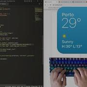 ASMR Programming Weather Widget App With JavaScript No Talking