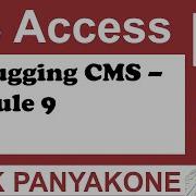 Debugging CMS Module 9 Microsoft Access