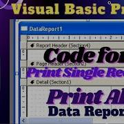 Data Report In Visual Basic 6 0 Data Environment Report Design Bengali Tutorial RYCTC