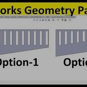 Solidworks Linear Pattern With Geometry Pattern Option ON OFF