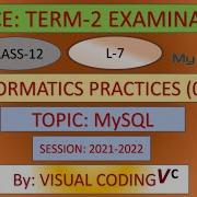 L 7 DATABASE QUERY USING SQL CLASS 12 INFORMATICS PRACTICES 065