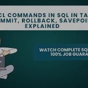 17 TCL Commands In SQL In Tamil COMMIT ROLLBACK SAVEPOINT Explained