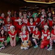 Santa Con 2015 Casino Flash Mob Dance Starring Red Hot Dancing Queens