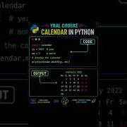 How To Print A Calendar In Python Print Calander Easily Python Calendar Programming Shorts