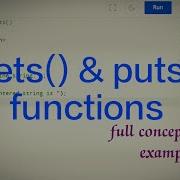 Gets And Puts Function In C Programming Use Of Gets And Puts Syntax And Example