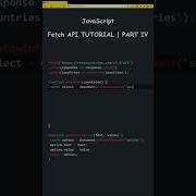 JavaScript Fetch API Tutorial PART 4 Adding Fetched Data To HTML Select Box
