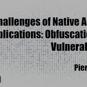 Challenges Of Native Android Applications Obfuscation And Vulnerabilities P Graux