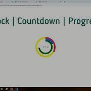 Making Circular Clock Or Progress In HTML5 Canvas JavaScript