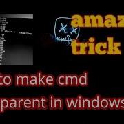 How To Make Cmd Transparent In Windows 10