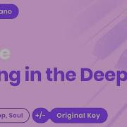 Adele Rolling In The Deep Karaoke Piano