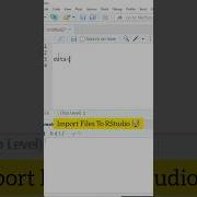 Import Files To Rstudio Rprogramming