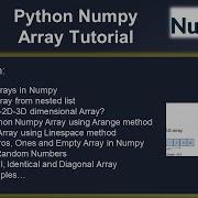 Python Numpy Tutorial Complete Python NumPy Array Tutorial Part 1 2