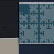 T Square Fractal Python Code Demo