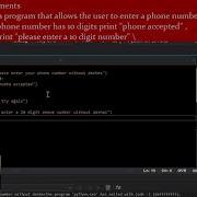 Python If Else And Functions Phone Number Validation Program