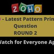 Tricky Pattern Printing Question Explained Easily Zoho Interview Question Tamil Zoho Latest