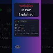 PHP Crash Course Variables Data Types In Under 60 Seconds
