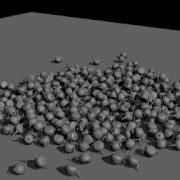 3d Max Simulation Tumble Of 400 Teapots